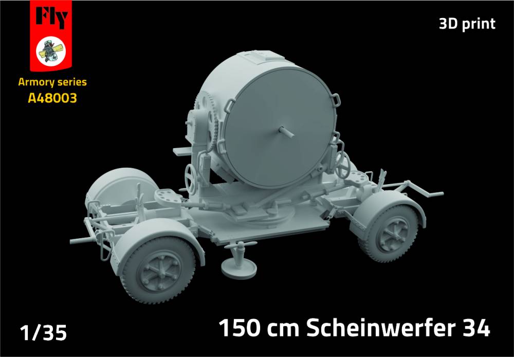 Obrázek k výrobku 2233 - 150cm Scheinwerfer 34 3D tisk 1/48