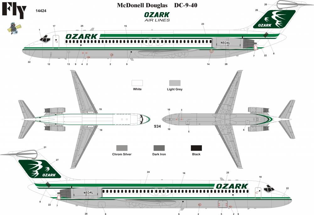 Obrázek k výrobku 2038 - DC 9-40 Ozark