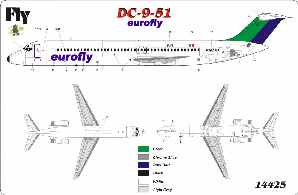 Obrázek k výrobku 2039 - DC 9-50 Eurofly