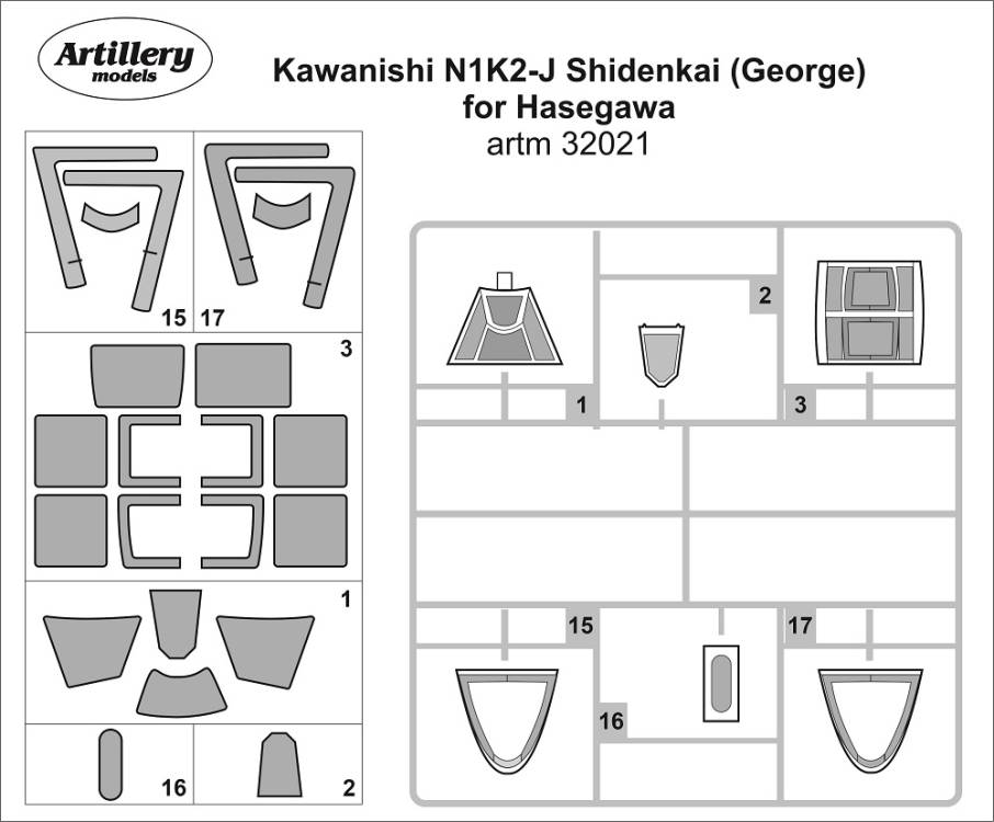 Obrázek k výrobku 2142 - Kawanishi N1K2-J Shidenkai (George)